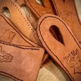 Leather Cast Iron Hanging Pan Handle Cover 5" Assort BTB