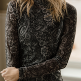 Wanted in Paisley Mesh Top