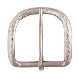 Alamo Belt Buckle Nickel Plated, 1-1/2"