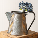 Copper and Galvanized Pitcher