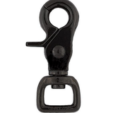 #5015 Square Scissor Snap 3/4" Black