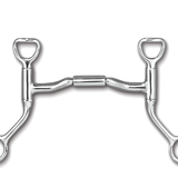 HBT Shank Low Port Comfort Snaffle MB 36 5"