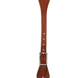 Single Ply Brown Latigo Leather Spur Straps