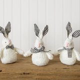 Black & White Check Bunny