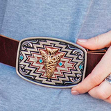 Attitude Radiating Center Arrow Belt Buckle