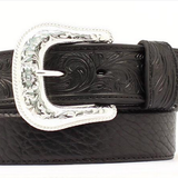 Mens Black Bullhide Belt
