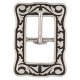 Jeremiah Watt Accented Engraved Center Bar Buckle 5/8"