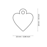 Aluminum Heart Tag