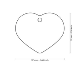 Aluminum Heart Tag