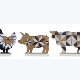 Wood Tabletop Country Animal