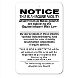 Equine Notice Metal Signs