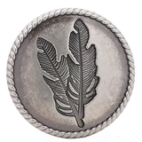 1 1/4" Feather Rope Edge Concho Weaver