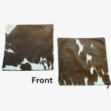 Brown & White Cowhide Pillow Cushion