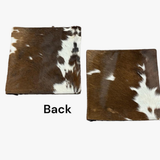 Brown & White Cowhide Pillow Cushion