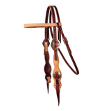 Two Tone Rough Out Quick Change Browband Headstall