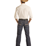 Mens Slim Fit Dark Vintage Revolver Jeans