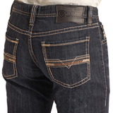 Mens Slim Fit Dark Vintage Revolver Jeans