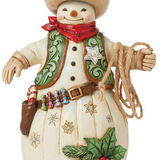 Jim Shore Cowboy Snowman Figurine