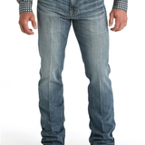 Mens Slim Fit Ian Medium Stone Wash