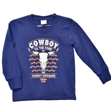 Toddler Cowboy to the Core L/S Tee - Navy