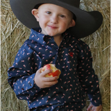 Infant/Toddler Flag Print Button Down Shirt