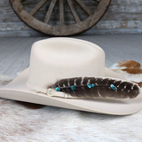 Turquoise Turkey Hat Feather