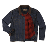 Mens Blanket Lined Denim Jacket Rustic