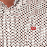 Mens Cinch Geometric Print Western Shirt