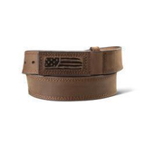 Ariat Mens Work Belt Scratchless Leather- Brown
