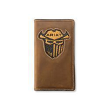 Ariat Work Wallet Checkbook- Med Brown