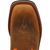 Kids Youth 8" Western Brown and Orange