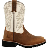 Kids Youth 8" Western  Brown and Bone