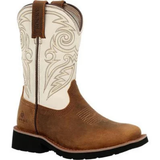 Kids Youth 8" Western  Brown and Bone