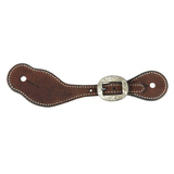 Chocolate Roughout Spur Straps
