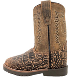 Autry Toddler Boot -Sanded Black/Brown Distress