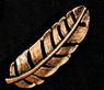 Gold Feather Hat Pin