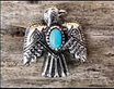 Hat Pin Thunderbird with Turquoise