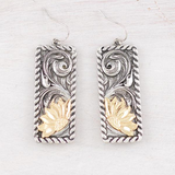 Western Tooling Sunflower Earrings