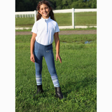 Children's Cara Short Sleeve Show Shirt-White