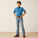 Boys Scott Classic Fit Shirt - Dk. Teal