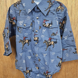 Infant Vintage Bronc L/S Romper