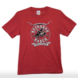 Youth Buckaroo Ranch S/S Tee - Heather Red