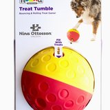 Treat Tumble Interactive Dog Puzzle Red/Yellow