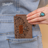 Wrangler Floral Tooled Wallet Card Holder