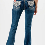 Womens Aztec Modify Mid-Rise Boot Jean