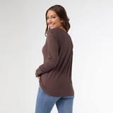 Alexis Super Soft Top with Snap Cuff