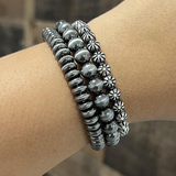 3PC Set Navajo Pearl Bead Bracelet