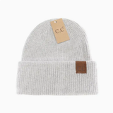 Ribbed Double Cuff C.C Beanie