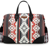 Wrangler Sherpa Aztec Canvas Duffle Bag