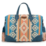 Wrangler Sherpa Aztec Canvas Duffle Bag